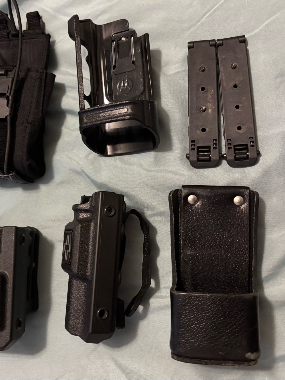 Motorola Black Holster and Belt Clips Set